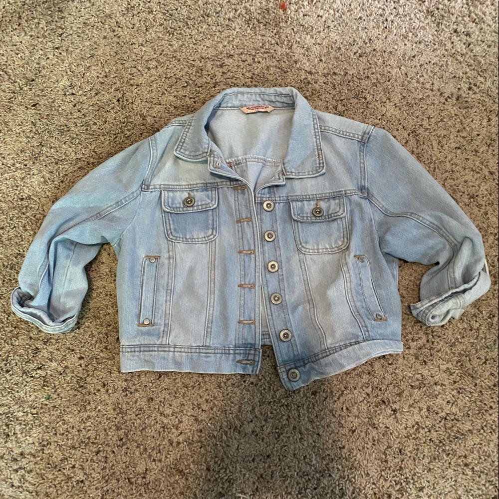 Light wash jean jacket